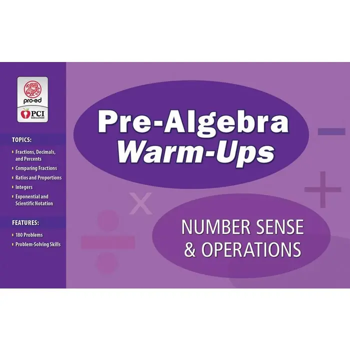Affordable PCI Educational Publishing Pre-Algebra Warm-Ups, Number Sense and Operations